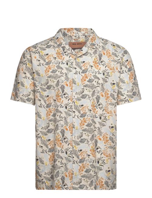 Mos Mosh Gallery Mmgjoel Leaf Ss Shirt Mos Mosh Gallery Cream