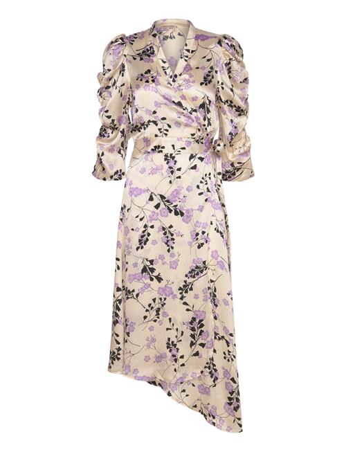 Stella Nova Hammered Printed Silk Midi Wrap Dre Stella Nova Patterned