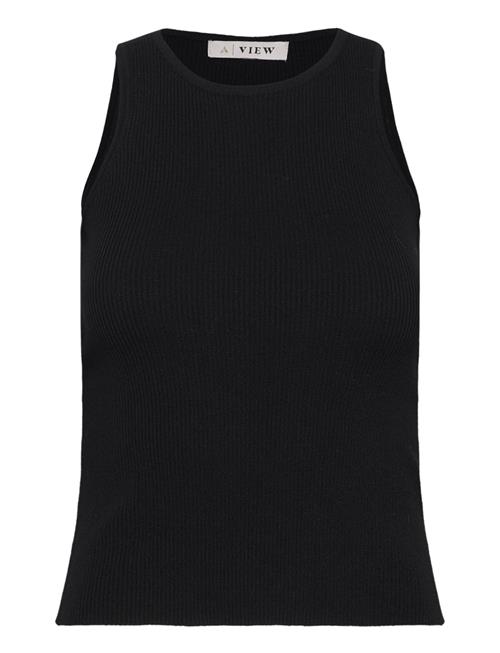 Se A-View Rib Knit Tank Top A-View Black ved Booztlet