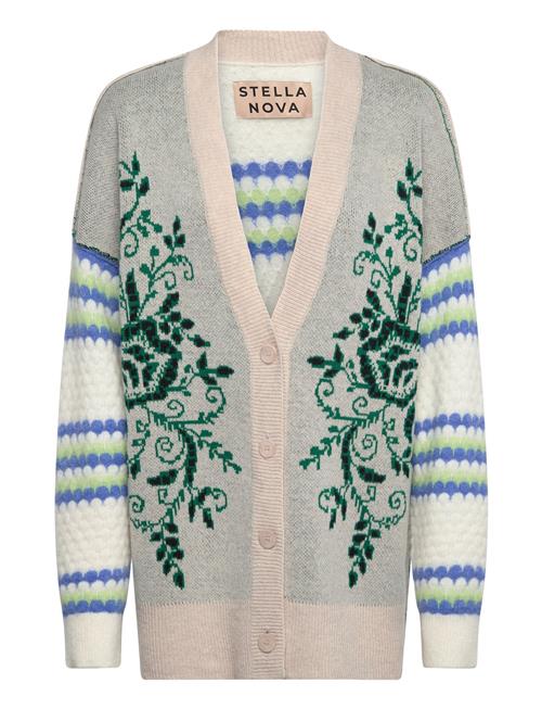 Jaquard And Knitted Cardigan Stella Nova Patterned