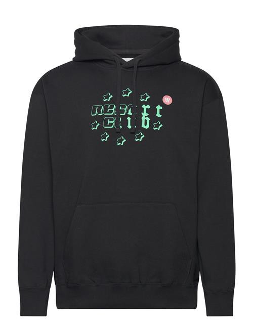 Se Double A by Wood Wood Cass Resort Club Hoodie Gots Double A By Wood Wood Black ved Booztlet