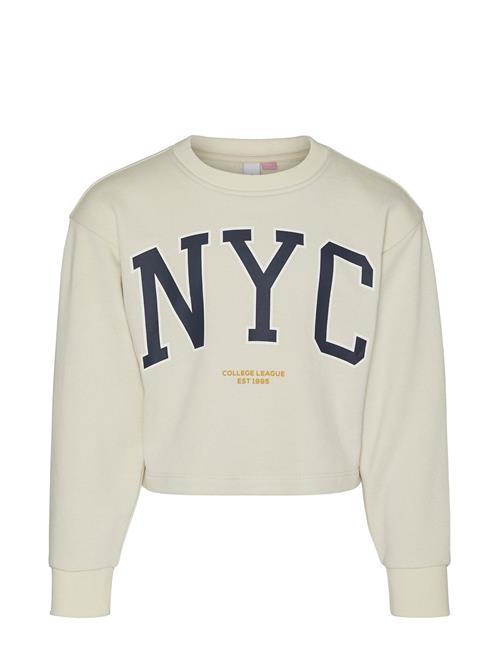 Vero Moda Girl Vmmillie Linsey Cropped Sweat Jrs Girl Vero Moda Girl Cream