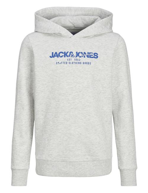 Se Jack & Jones Jjalvis Sweat Hood Jnr Jack & J S Grey ved Booztlet