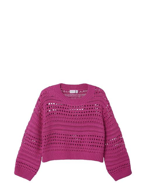 Nkfkalea Ls Loose Short Knit Name It Pink