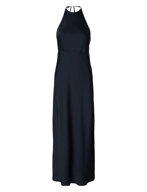 Selected Femme Slfannie Halterneck Maxi Dress D2 Selected Femme Navy