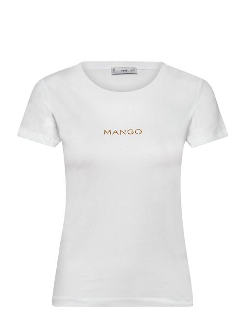 Logo Cotton T-Shirt Mango White