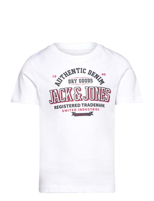 Jack & Jones Jjelogo Tee Ss Ck 2Col 24/25 Noos Mni Jack & J S White