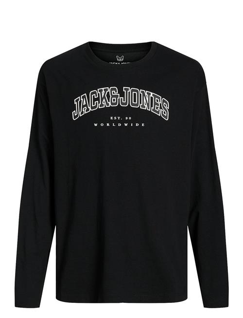 Jack & Jones Jjecaleb Varsity Tee Ls O-Neck Jnr Jack & J S Black