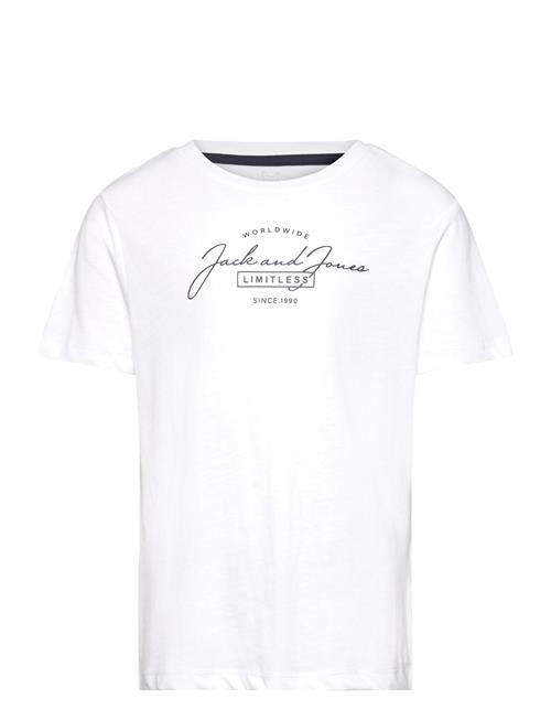 Se Jack & Jones Jjferris Tee Ss Crew Neck Mni Jack & J S White ved Booztlet