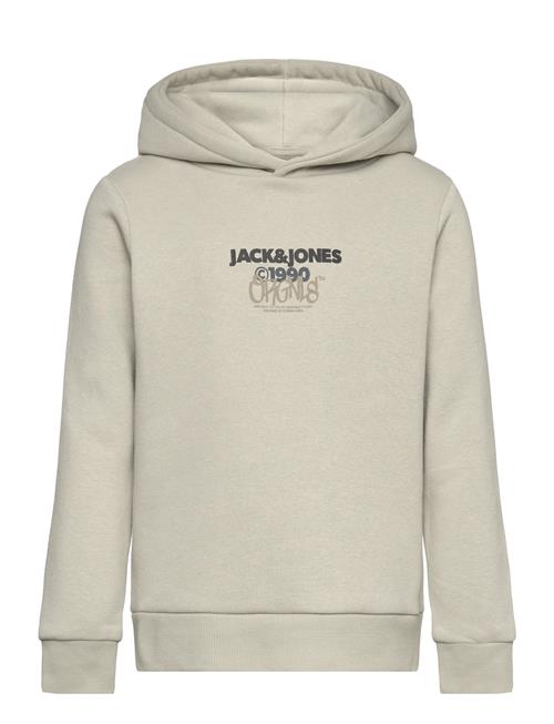 Se Jack & Jones Jorbushwick Sweat Hood Fst Jnr Jack & J S Beige ved Booztlet