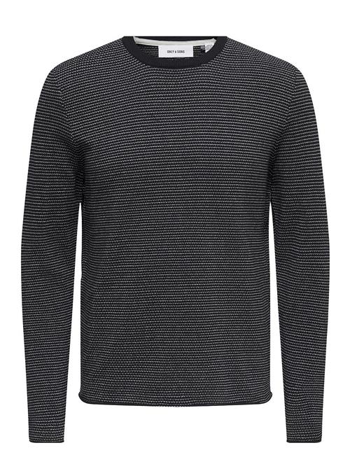 ONLY & SONS Onsniguel Reg 12 Stripe Crew Knit ONLY & SONS Navy