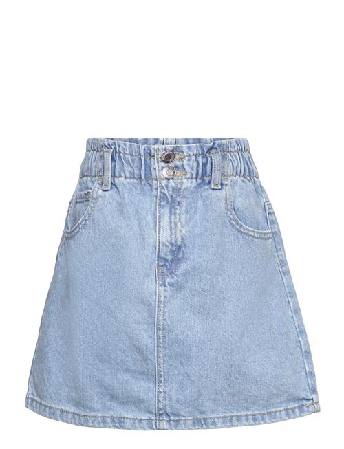 Mango Paperbag Denim Skirt Mango Blue