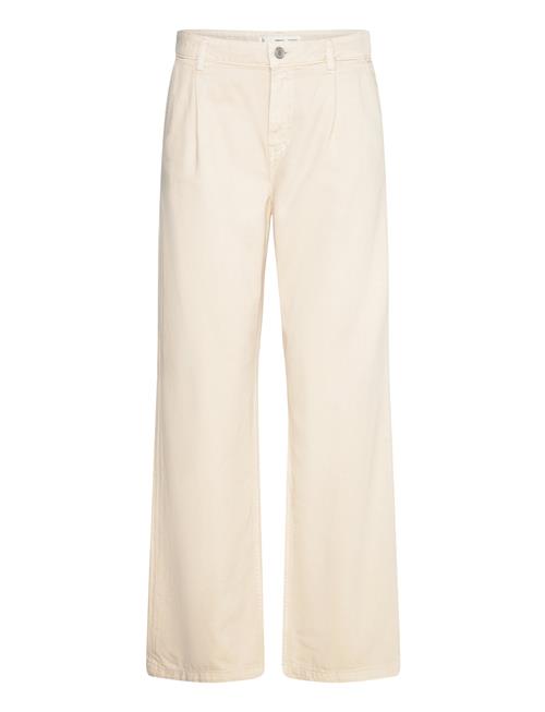 Mango Arletita Straight-Fit Pleated Jeans Mango Beige