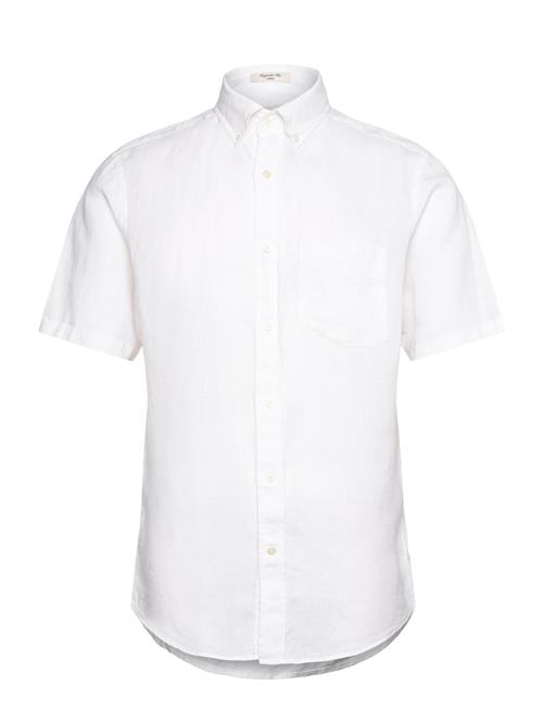 GANT Reg Linen Ss Shirt GANT White