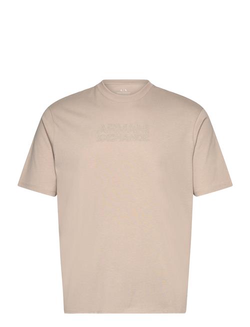 Se Armani Exchange T-Shirt Armani Exchange Cream ved Booztlet