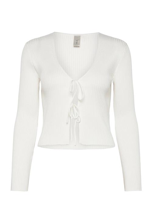 Se YAS Yasmusen Ls Tie Knit Cardigan - Ka YAS White ved Booztlet