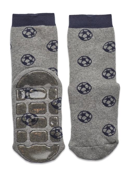 Melton Soccer Socks With Anti-Slip Melton Grey