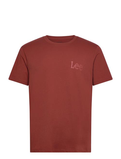 Lee Jeans Medium Wobbly Lee Tee Lee Jeans Burgundy