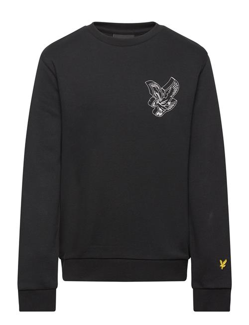 3D Eagle Graphic Sweatshirt Lyle & Scott Black