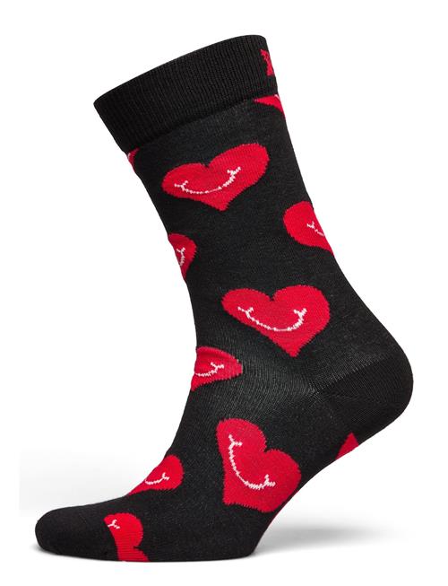 Happy Socks Smiling Heart Sock Happy Socks Black