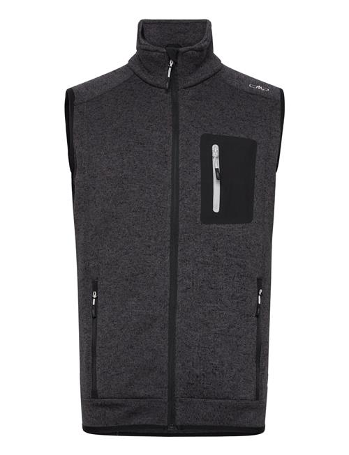 CMP Jaquard M Knitted Vest CMP Black