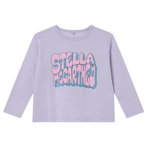 Stella McCartney Kids Logo Langærmet T-shirt Syrenfarvet | Lilla | 8 years