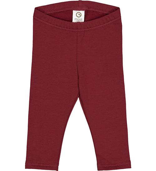 Se MÃ¼sli Leggings - Cozy Me Sweat - Cabernet ved KidsWorld