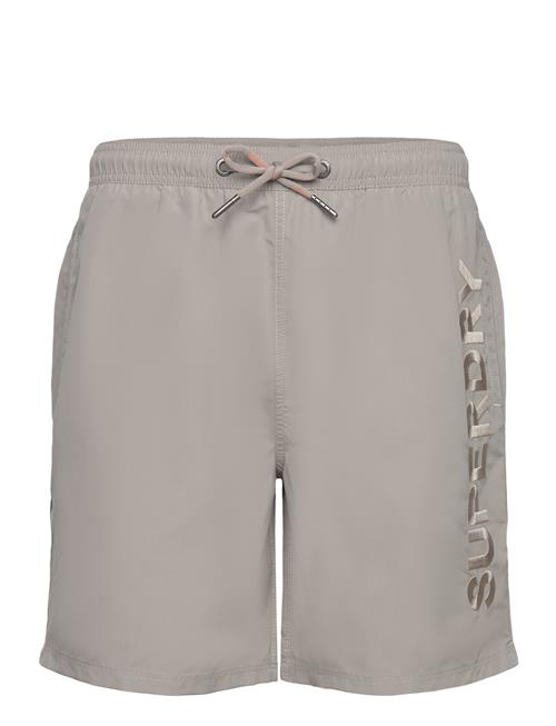 Superdry Sport Premium Emb 17" Swim Short Superdry Sport Beige