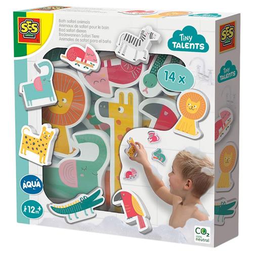 Se SES Creative Safari Animals Badelegetøjer | Gul | 1-4 ved Babyshop