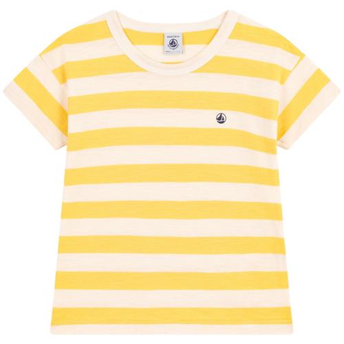 Petit Bateau Stribet T-shirt Gul | Gul | 4 years