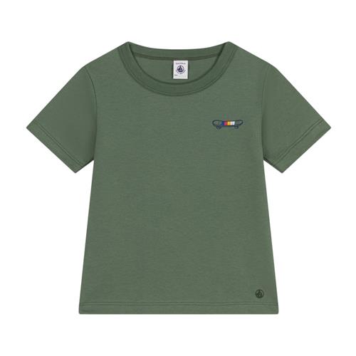 Se Petit Bateau T-shirt Med Tryk Grøn | Grønn | 10 years ved Babyshop