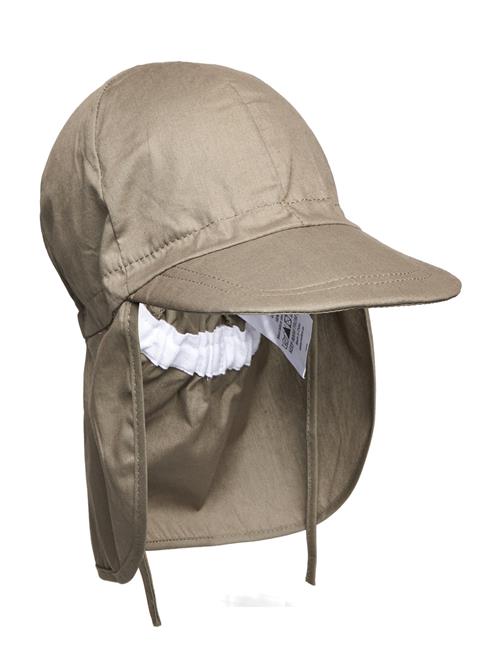 Melton Cap W/Neck - Solid Colour Melton Khaki