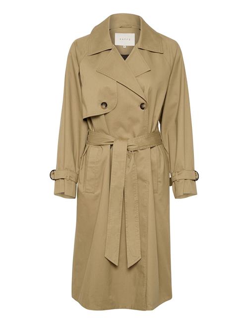 Kaffe Kaelise Trenchcoat Kaffe Beige