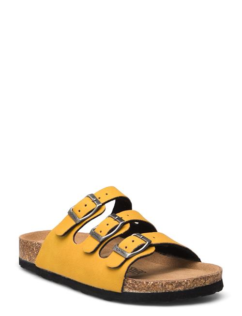 Se Cruz Santa W Cork Sandals Cruz Yellow ved Booztlet