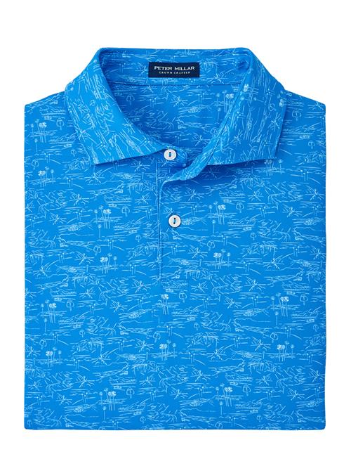 Pacific Performance Polo Peter Millar Blue