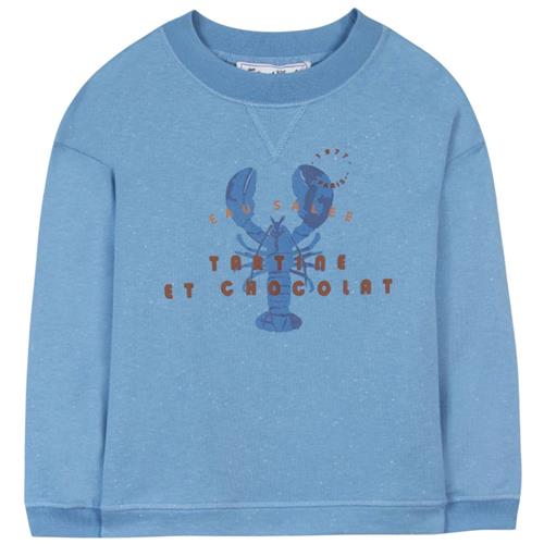 Se Tartine et Chocolat Sweatshirt Med Tryk Blå | Blå | 8 years ved Babyshop