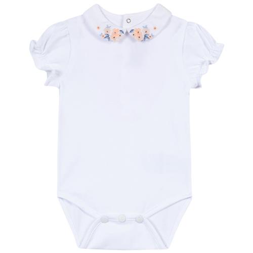 Se Tartine et Chocolat Babybody Med Flæsekrave Hvid | Hvid | 3 months ved Babyshop