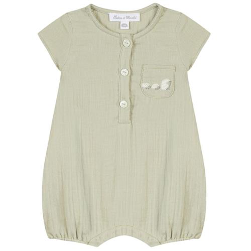 Se Tartine et Chocolat Romper Grøn | Grønn | 9 months ved Babyshop