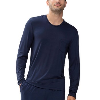 Se Mey Jefferson Long Sleeves Mørkblå modal XX-Large Herre ved Timarco