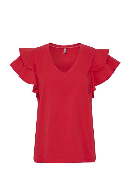 Culture Cugith Poplin T-Shirt Culture Red