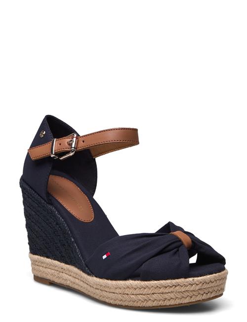 Basic Open Toe High Wedge Tommy Hilfiger Blue