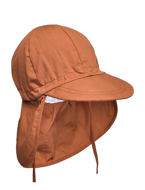 Melton Cap W/Neck - Solid Colour Melton Brown