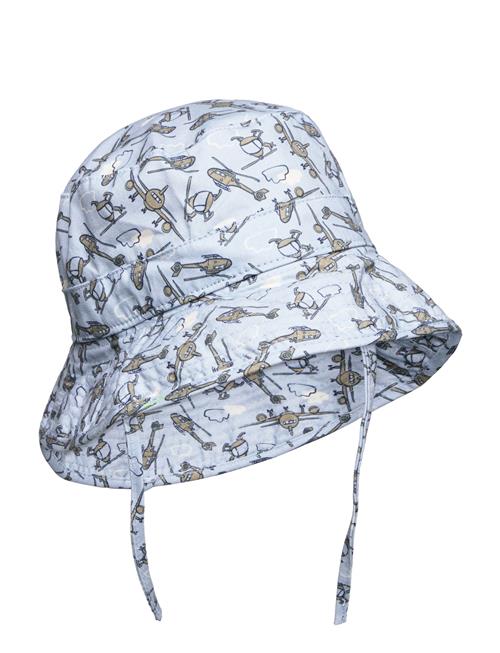 Bucket Hat W/Print Melton Blue