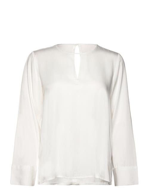 Se Tom Tailor Blouse With Cut-Out Detail Tom Tailor White ved Booztlet