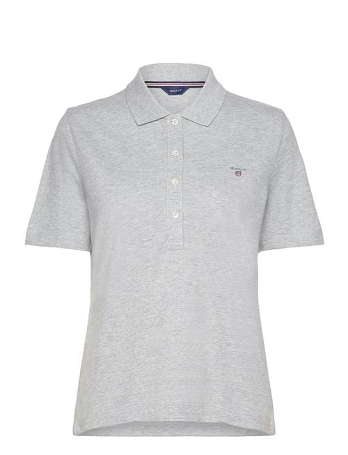 GANT Emb Original Shield Pique Polo GANT Grey