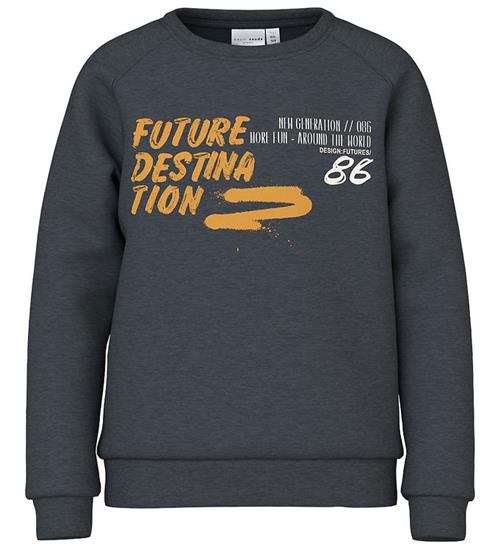 Se Name It Name It Sweatshirt - NkmVion - Dark Sapphire/Future ved KidsWorld