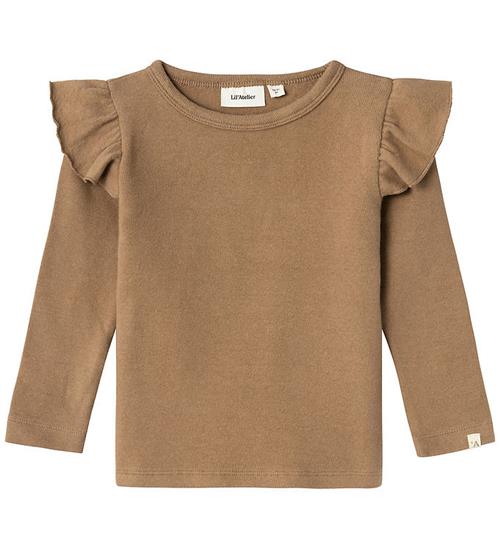 Se Lil Atelier Lil' Atelier Bluse - NmfThoro - Woodsmoke ved KidsWorld