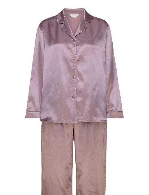 Lady Avenue Satin Long Sleeve Pyjamas Lady Avenue Pink