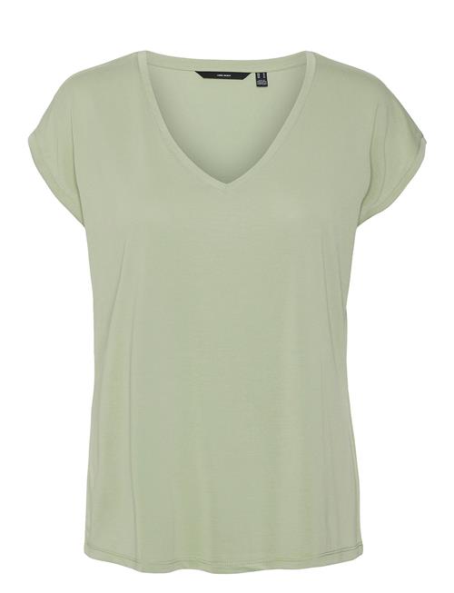 Vero Moda Vmfilli Ss V-Neck Tee Ga Noos Vero Moda Green