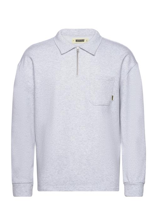 Se Woodbird Wbdom Half-Zip Sweat Woodbird Grey ved Booztlet